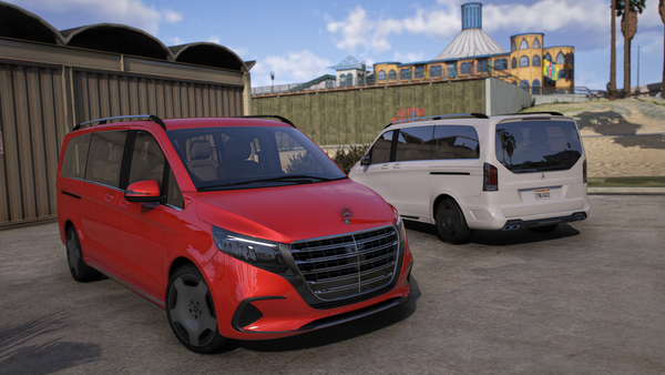 Mercedes V-Class 2025 [Tuning / Liveries / Add-On / Debadged / FiveM / LODS / Replace]