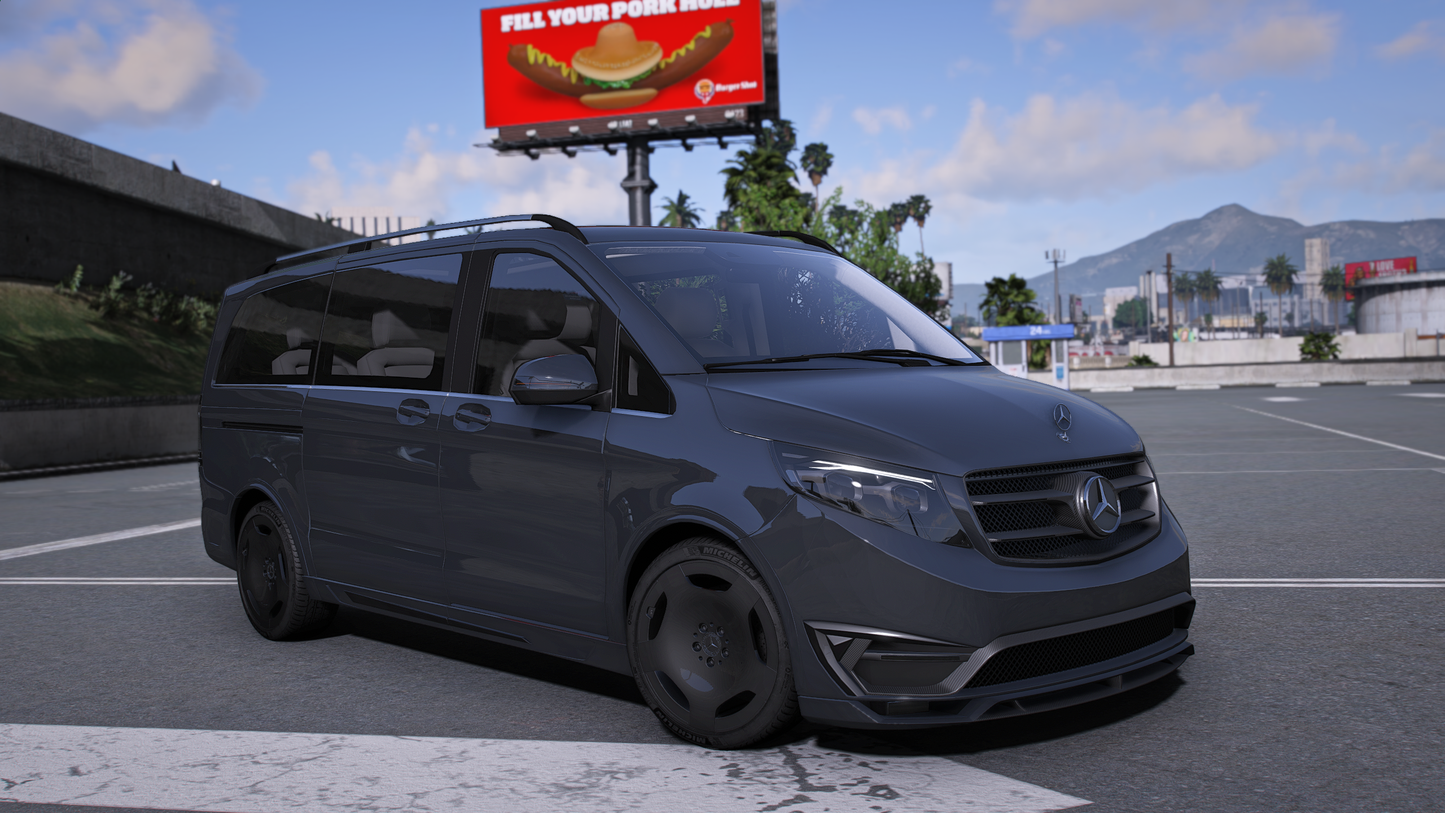 Mercedes V-Class 2025 [Tuning / Liveries / Add-On / Debadged / FiveM / LODS / Replace]