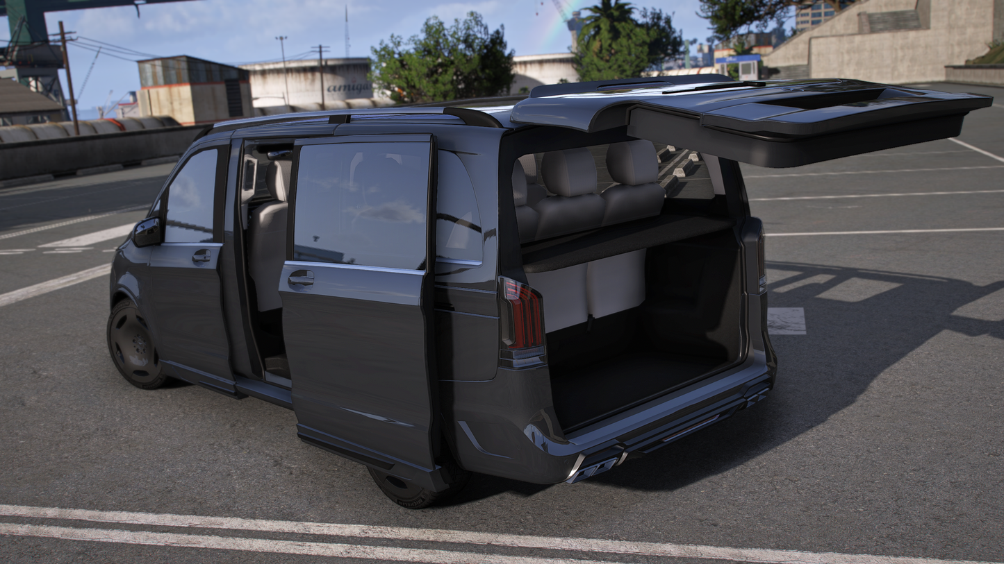 Mercedes V-Class 2025 [Tuning / Liveries / Add-On / Debadged / FiveM / LODS / Replace]