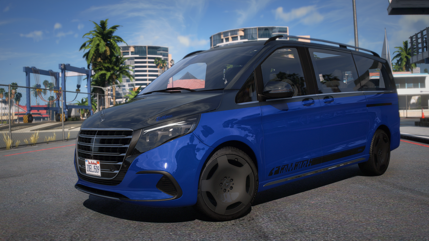 Mercedes V-Class 2025 [Tuning / Liveries / Add-On / Debadged / FiveM / LODS / Replace]