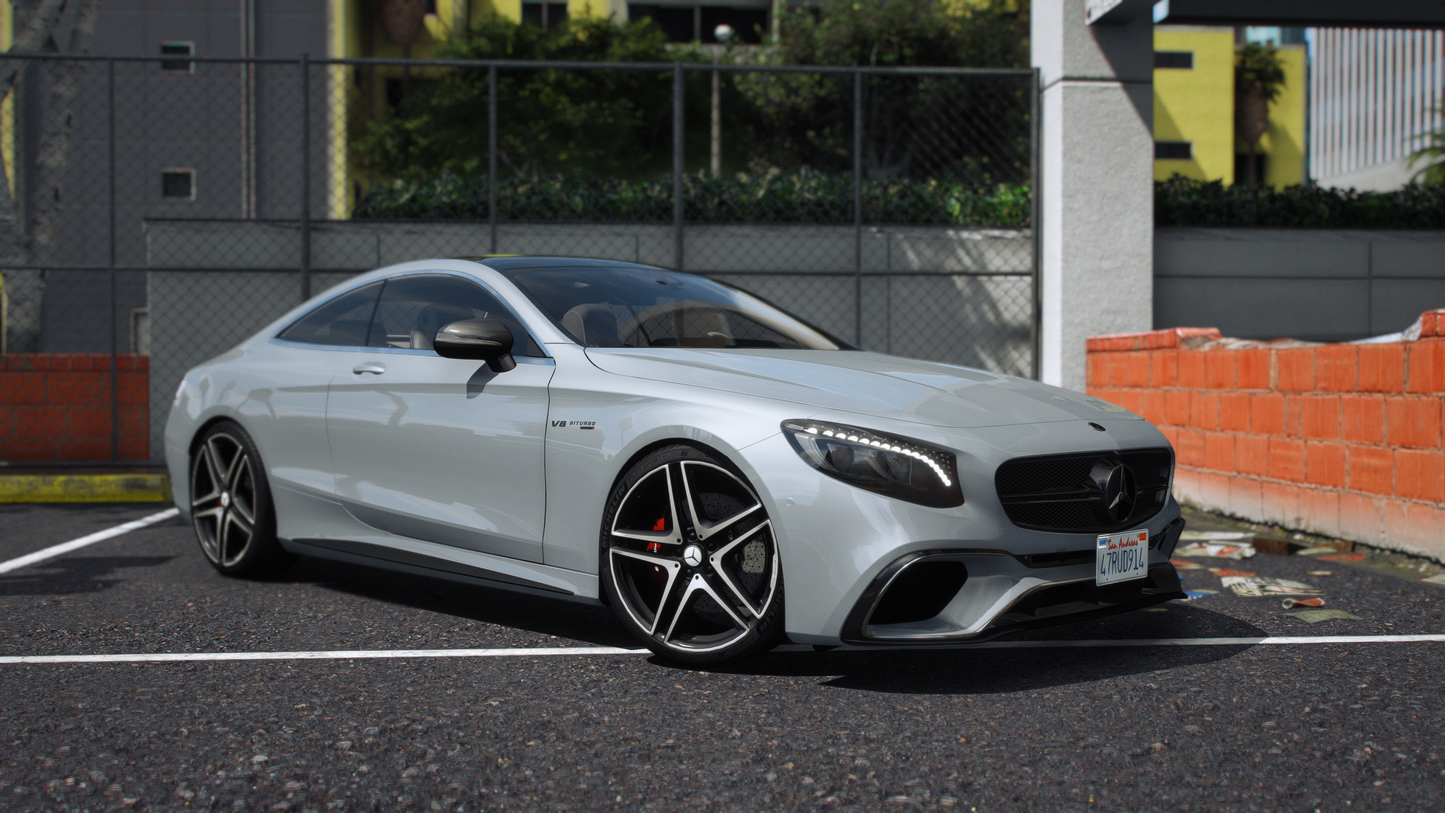 Mercedes S63 AMG Coupe 2020 [90+ Tuning / Liveries / Sunroof / Add-On / Debadged / FiveM / LODS / Replace]