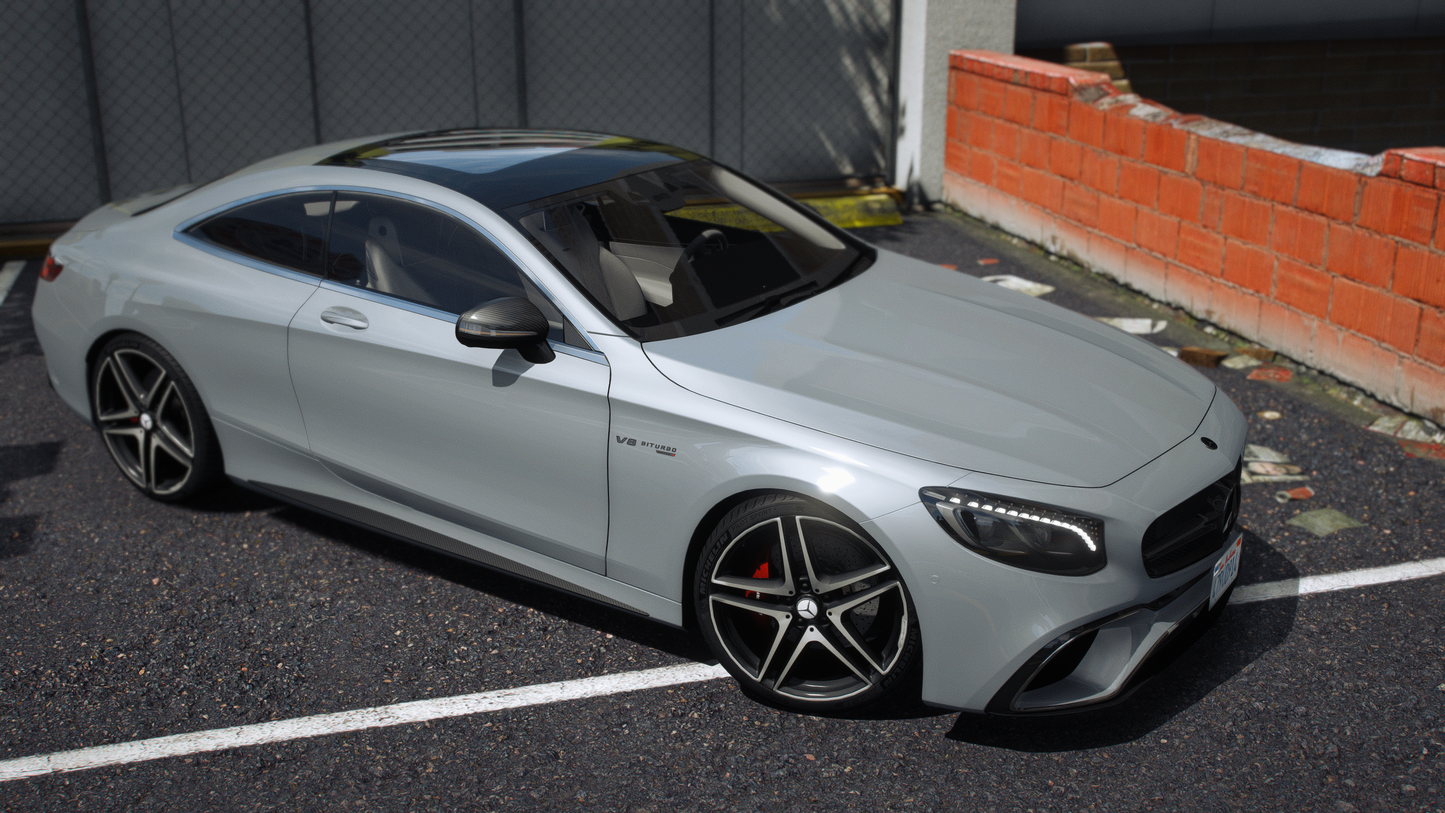 Mercedes S63 AMG Coupe 2020 [90+ Tuning / Liveries / Sunroof / Add-On / Debadged / FiveM / LODS / Replace]