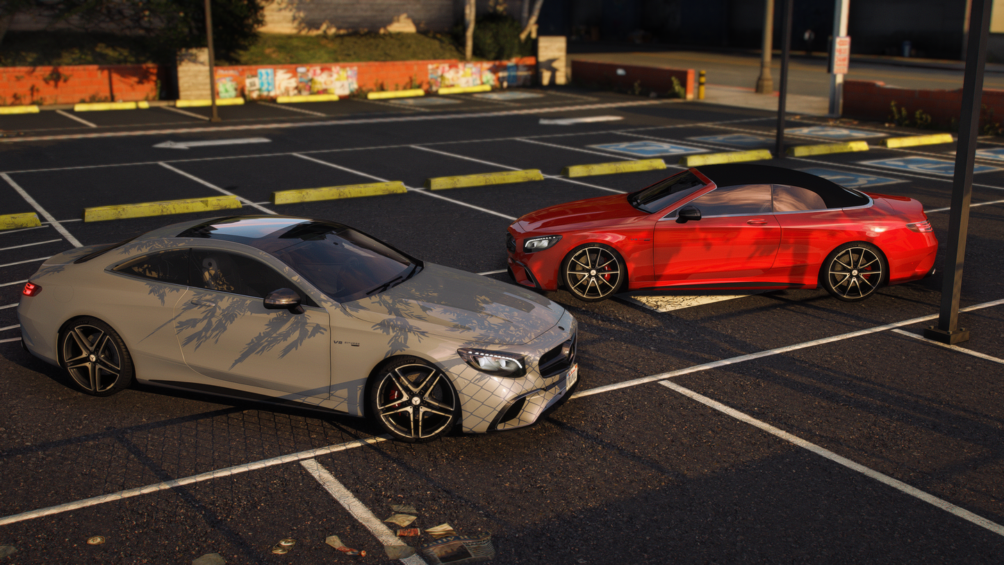 Mercedes S63 AMG Coupe 2020 [90+ Tuning / Liveries / Sunroof / Add-On / Debadged / FiveM / LODS / Replace]