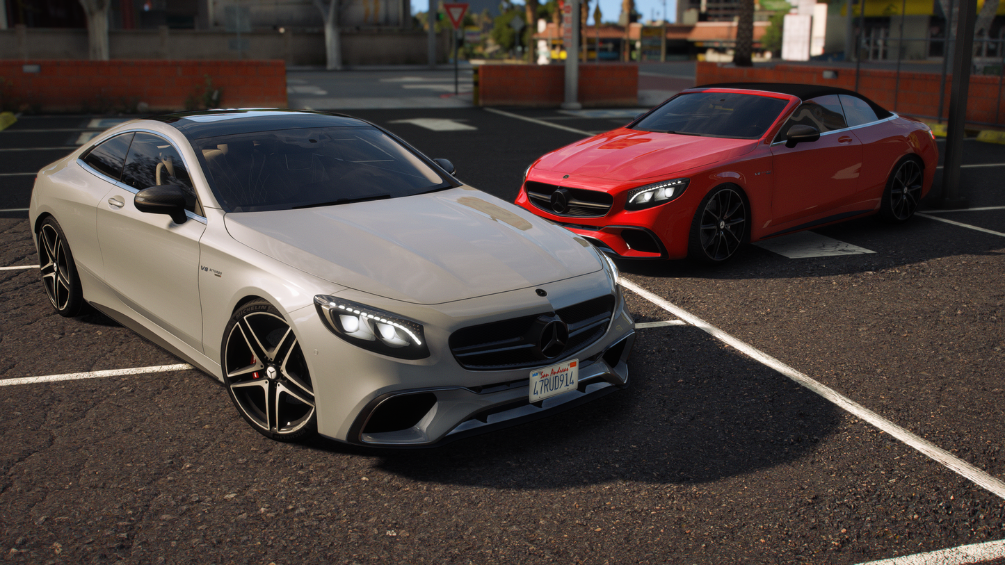 Mercedes S63 AMG Coupe 2020 [90+ Tuning / Liveries / Sunroof / Add-On / Debadged / FiveM / LODS / Replace]