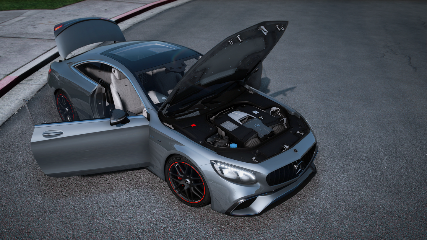 Mercedes S63 AMG Coupe 2020 [90+ Tuning / Liveries / Sunroof / Add-On / Debadged / FiveM / LODS / Replace]