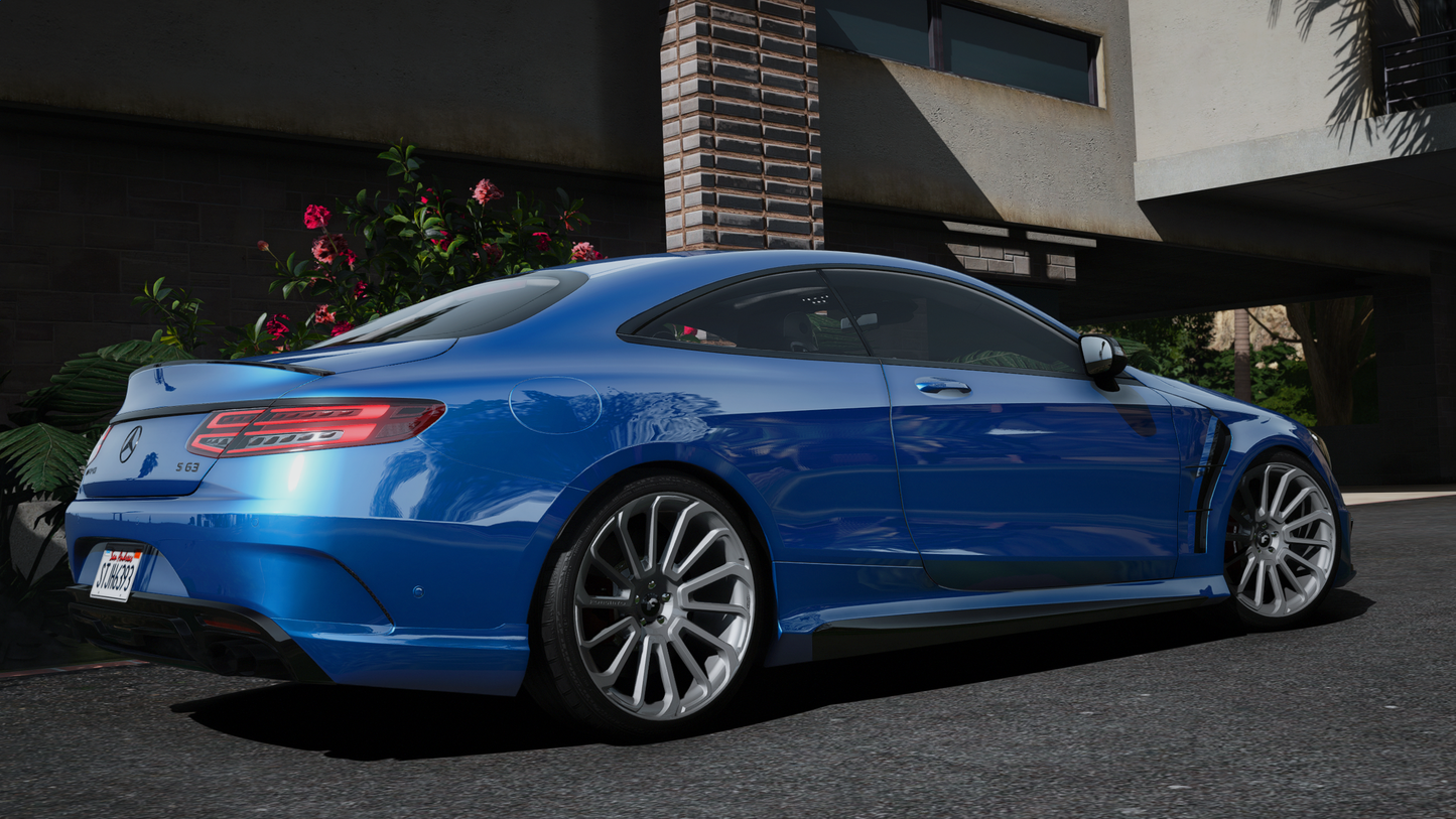 Mercedes S63 AMG Coupe 2020 [90+ Tuning / Liveries / Sunroof / Add-On / Debadged / FiveM / LODS / Replace]
