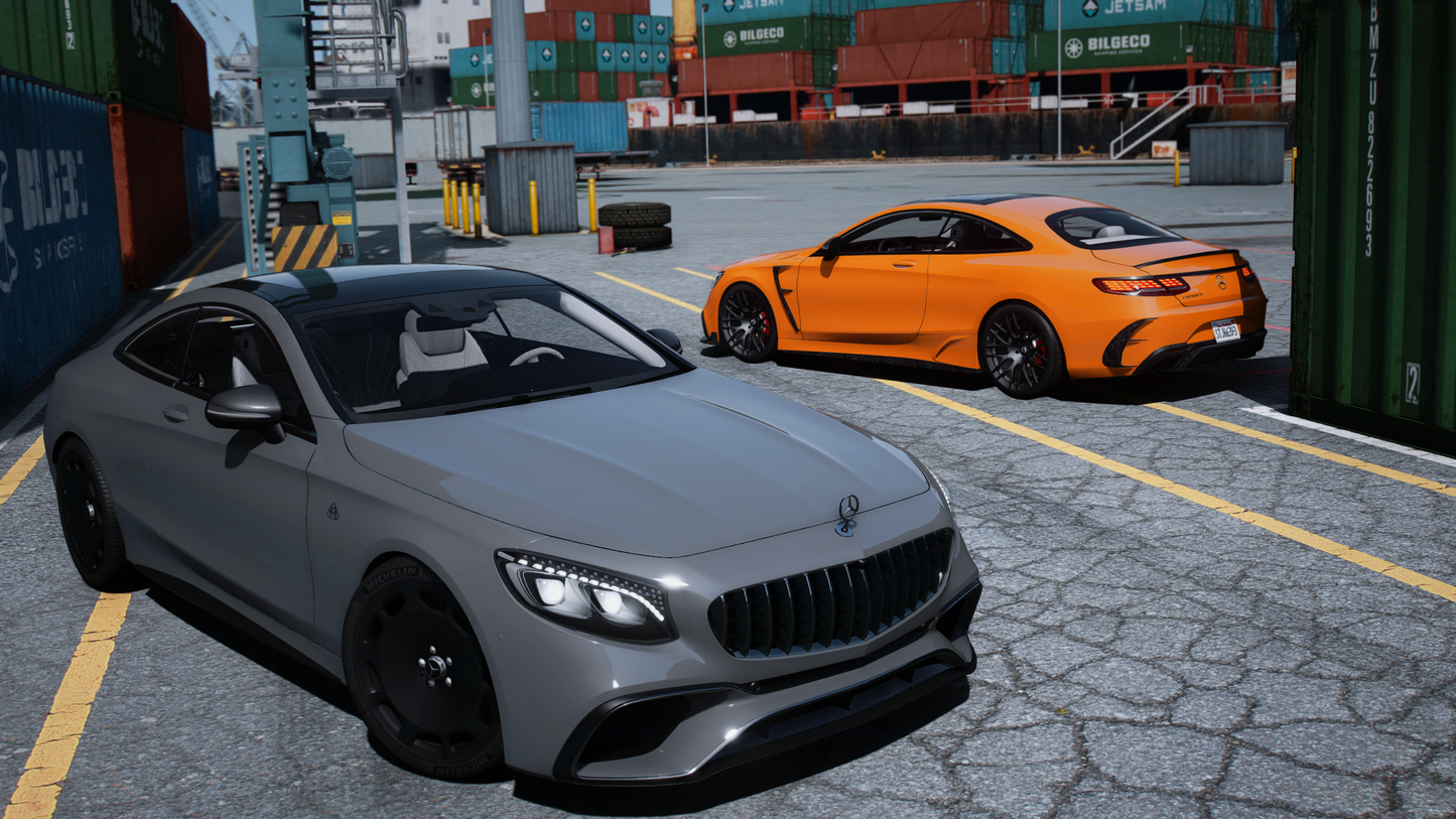 Mercedes S63 AMG Coupe 2020 [90+ Tuning / Liveries / Sunroof / Add-On / Debadged / FiveM / LODS / Replace]