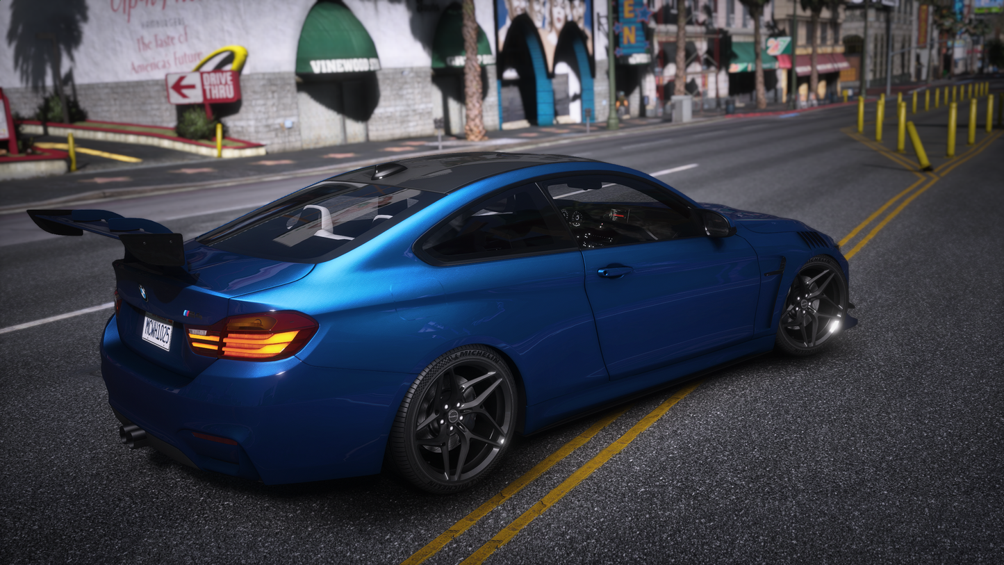 BMW M4 F82 2014 [210+ Tuning / Liveries / Rims / Add-On / Debadged / FiveM / LODS / Replace]