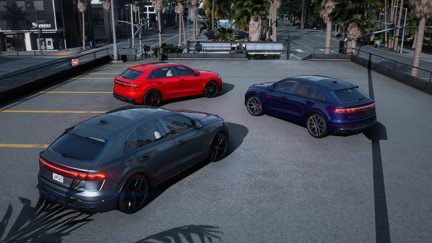 Audi RSQ8 2025 [200+ Tuning / Liveries / Sunroof / Add-On / Debadged / FiveM / LODS / Replace]