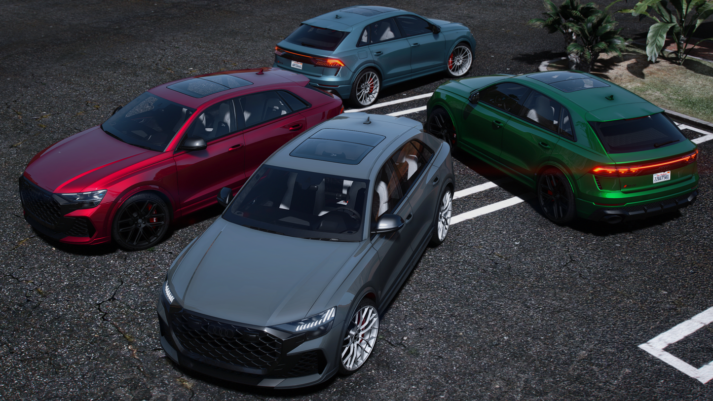 Audi RSQ8 2025 [200+ Tuning / Liveries / Sunroof / Add-On / Debadged / FiveM / LODS / Replace]