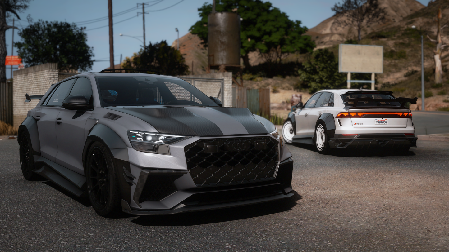 Audi RSQ8 2025 [200+ Tuning / Liveries / Sunroof / Add-On / Debadged / FiveM / LODS / Replace]