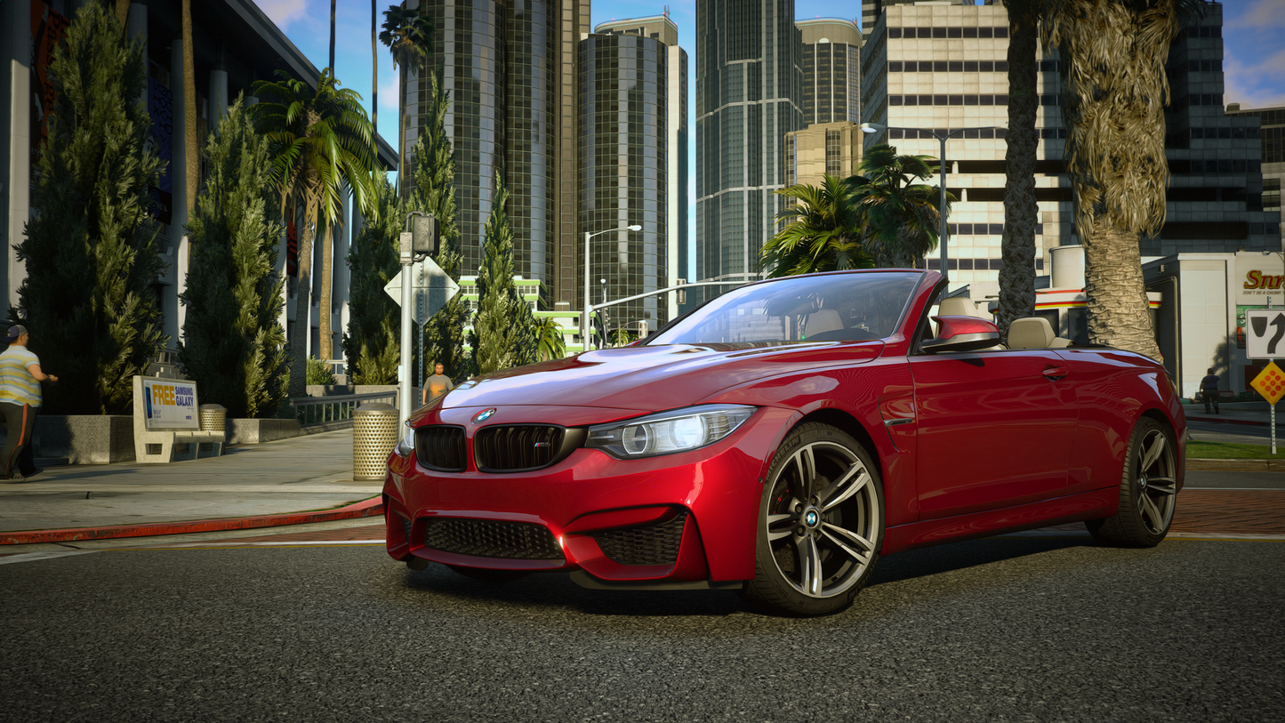 BMW M4 F83 Convertible 2014 [210+ Tuning / Animated Roof / Liveries / Rims / Add-On / Debadged / FiveM / LODS / Replace]