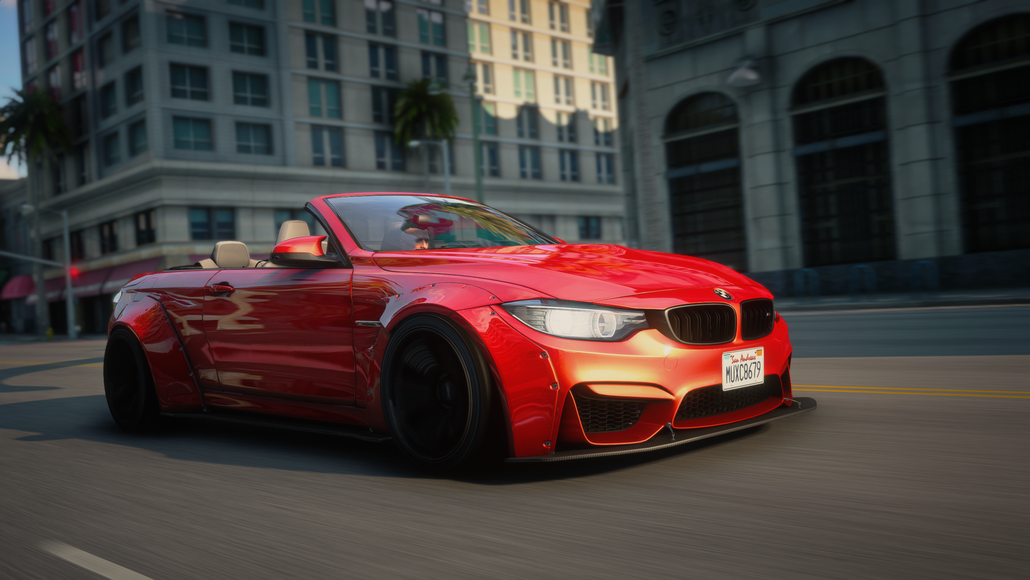 BMW M4 F83 Convertible 2014 [210+ Tuning / Animated Roof / Liveries / Rims / Add-On / Debadged / FiveM / LODS / Replace]