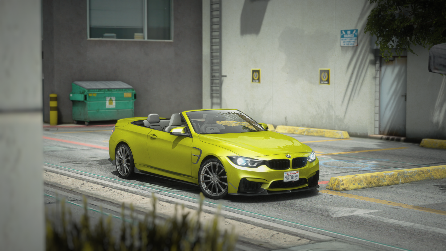 BMW M4 F83 Convertible 2014 [210+ Tuning / Animated Roof / Liveries / Rims / Add-On / Debadged / FiveM / LODS / Replace]