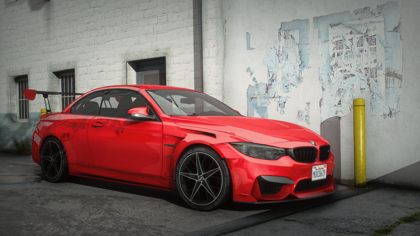 BMW M4 F83 Convertible 2014 [210+ Tuning / Animated Roof / Liveries / Rims / Add-On / Debadged / FiveM / LODS / Replace]