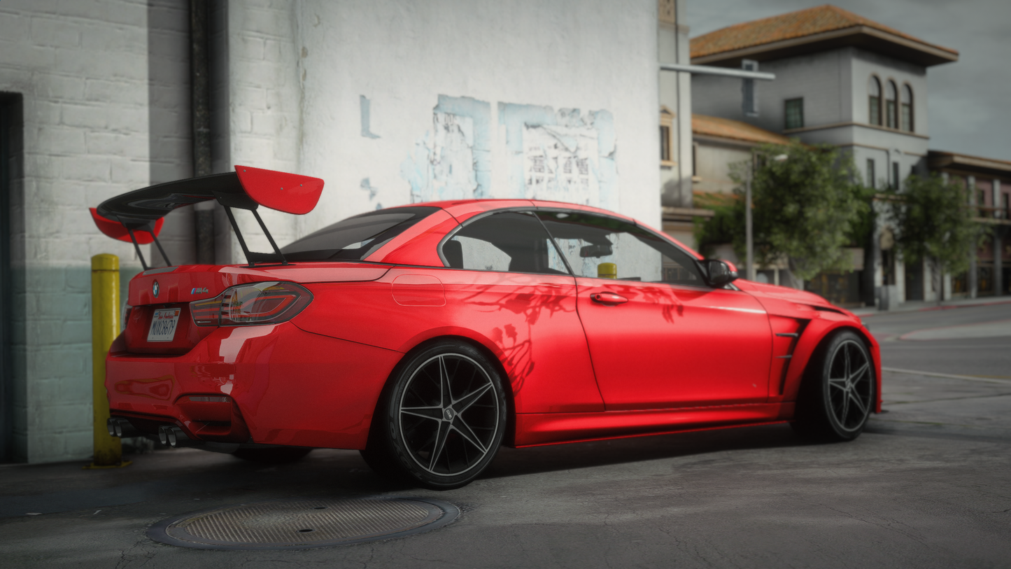 BMW M4 F83 Convertible 2014 [210+ Tuning / Animated Roof / Liveries / Rims / Add-On / Debadged / FiveM / LODS / Replace]