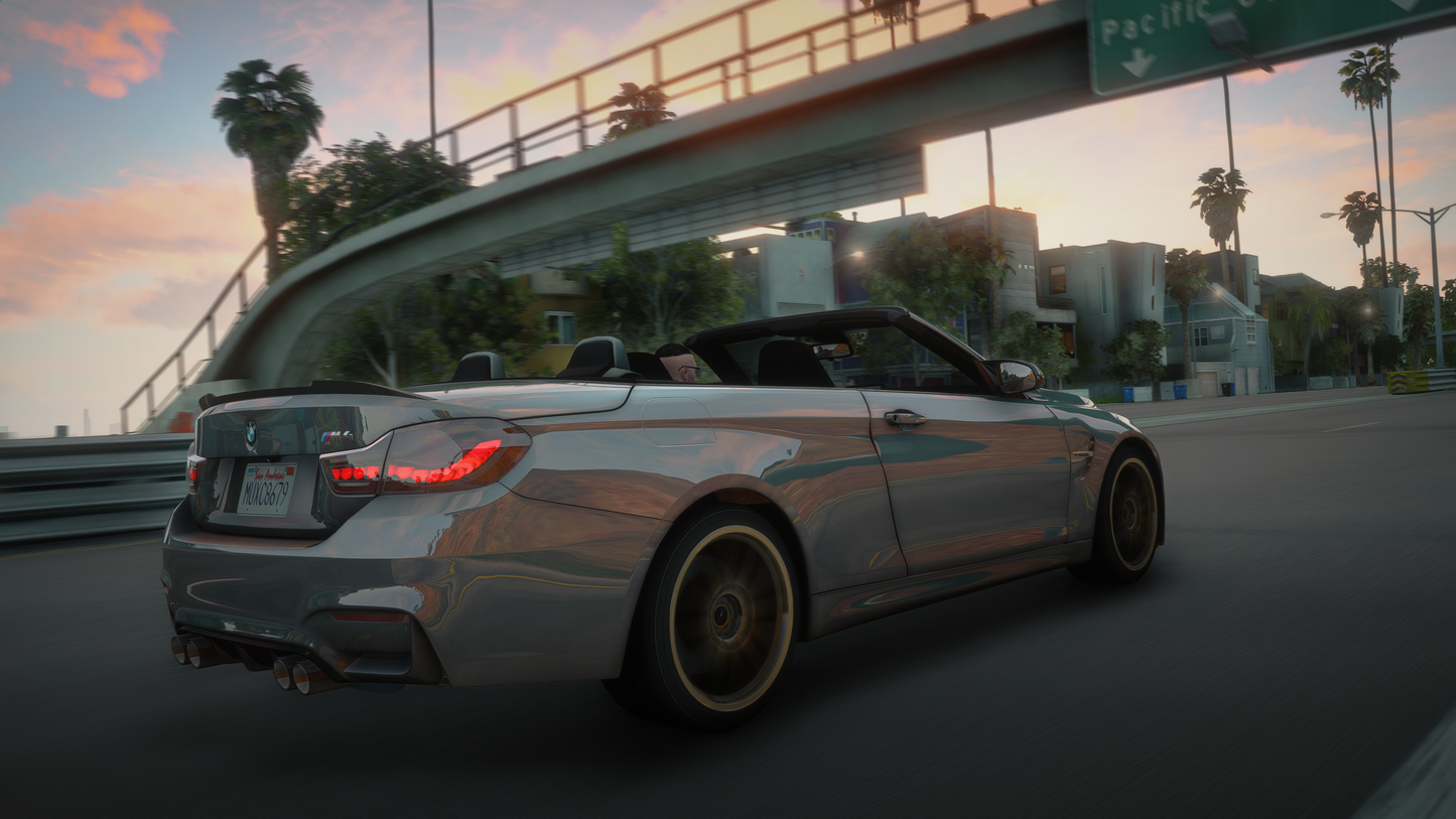 BMW M4 F83 Convertible 2014 [210+ Tuning / Animated Roof / Liveries / Rims / Add-On / Debadged / FiveM / LODS / Replace]