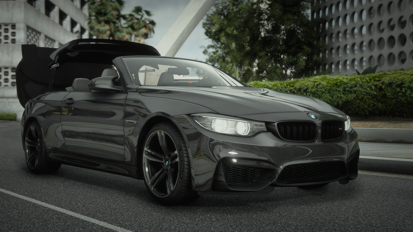 BMW M4 F83 Convertible 2014 [210+ Tuning / Animated Roof / Liveries / Rims / Add-On / Debadged / FiveM / LODS / Replace]