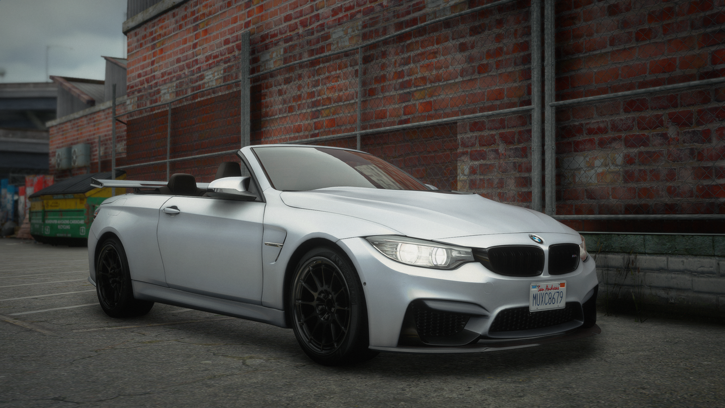 BMW M4 F83 Convertible 2014 [210+ Tuning / Animated Roof / Liveries / Rims / Add-On / Debadged / FiveM / LODS / Replace]