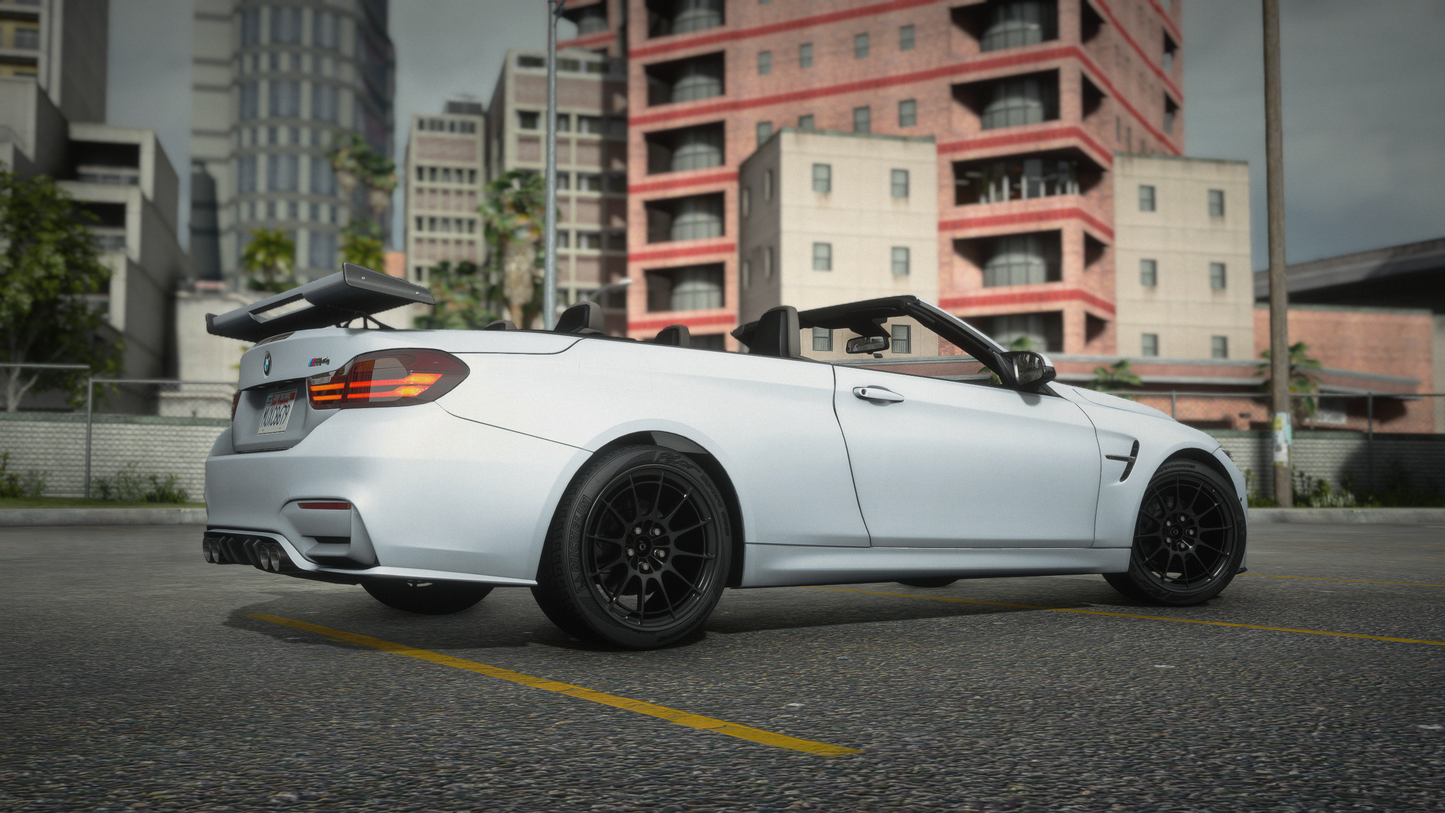 BMW M4 F83 Convertible 2014 [210+ Tuning / Animated Roof / Liveries / Rims / Add-On / Debadged / FiveM / LODS / Replace]