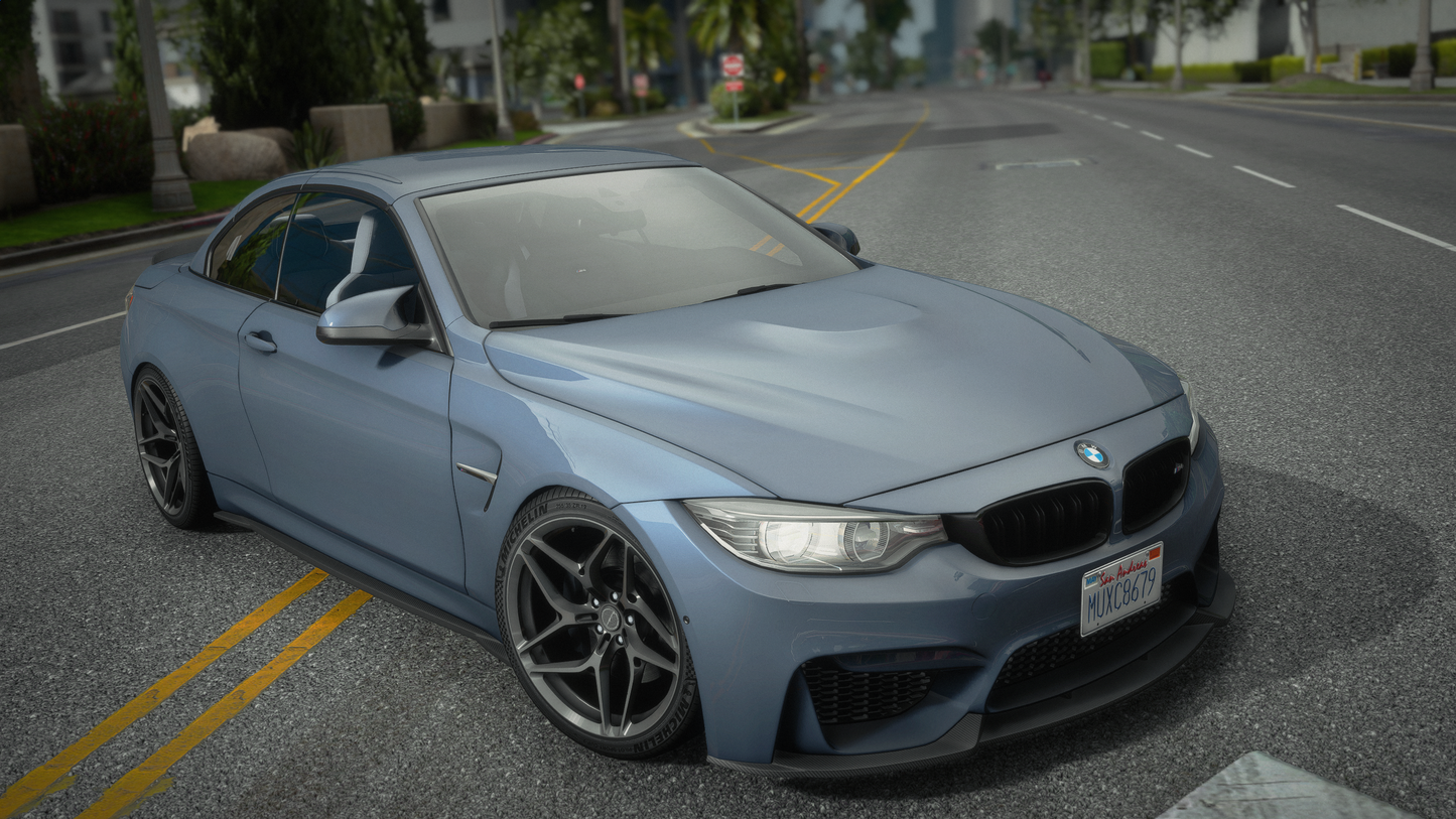 BMW M4 F83 Convertible 2014 [210+ Tuning / Animated Roof / Liveries / Rims / Add-On / Debadged / FiveM / LODS / Replace]