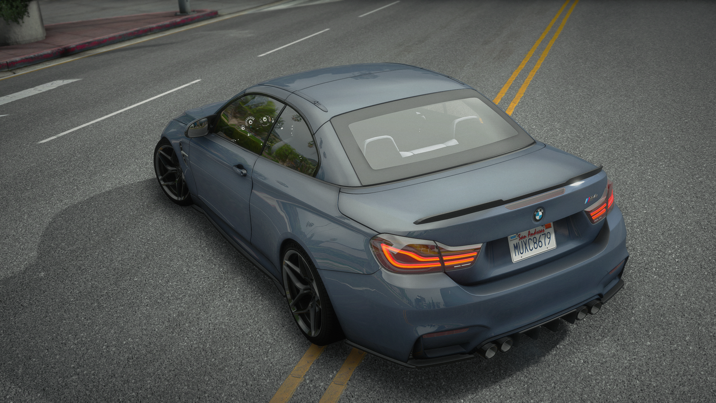 BMW M4 F83 Convertible 2014 [210+ Tuning / Animated Roof / Liveries / Rims / Add-On / Debadged / FiveM / LODS / Replace]