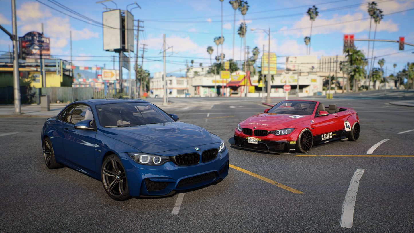 BMW M4 F83 Convertible 2014 [210+ Tuning / Animated Roof / Liveries / Rims / Add-On / Debadged / FiveM / LODS / Replace]