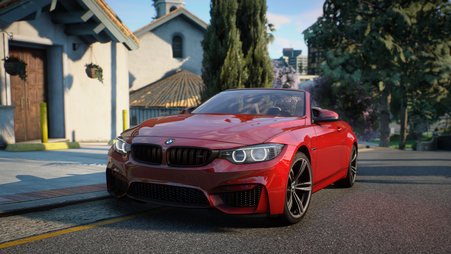 BMW M4 F83 Convertible 2014 [210+ Tuning / Animated Roof / Liveries / Rims / Add-On / Debadged / FiveM / LODS / Replace]