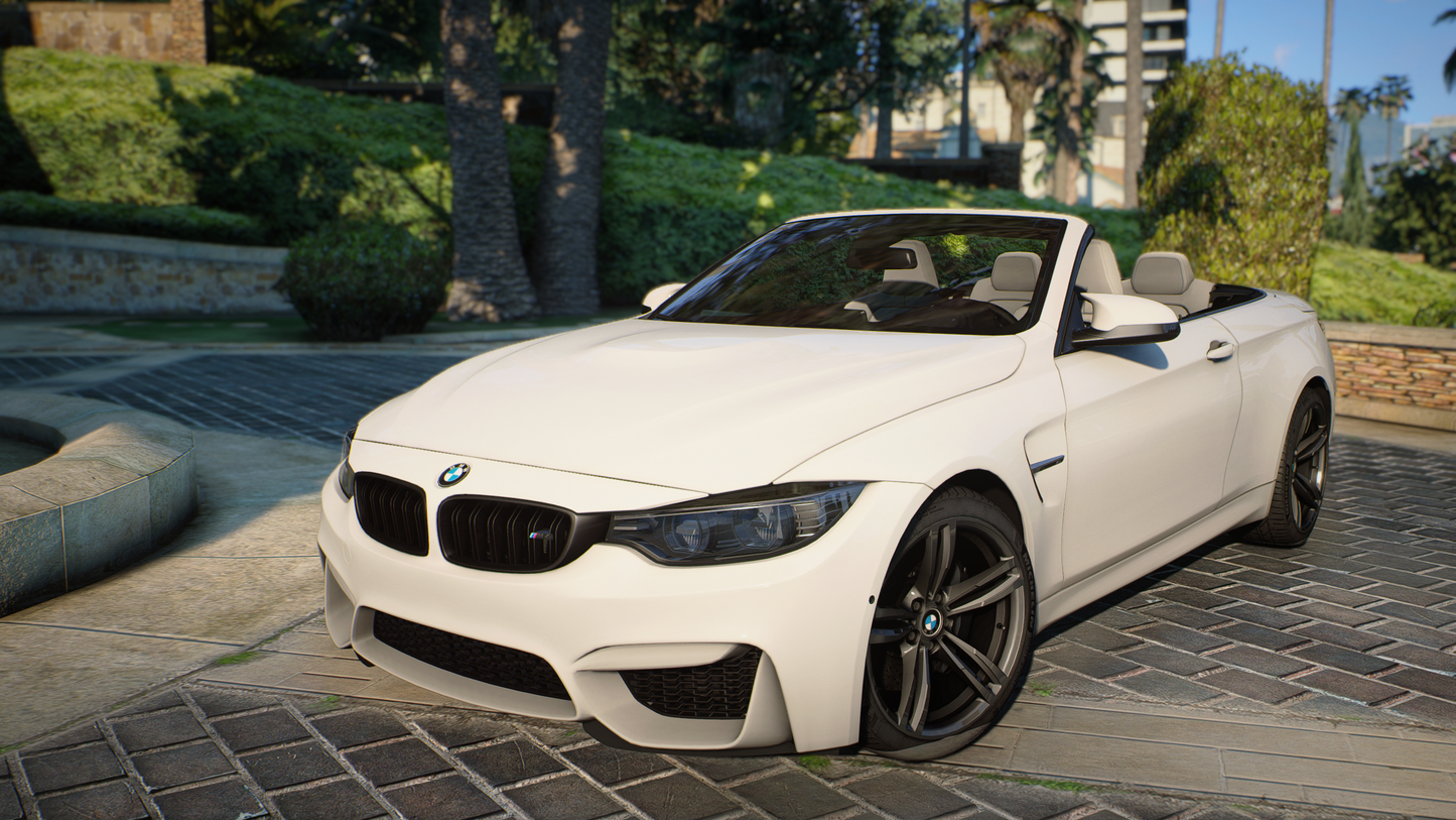 BMW M4 F83 Convertible 2014 [210+ Tuning / Animated Roof / Liveries / Rims / Add-On / Debadged / FiveM / LODS / Replace]