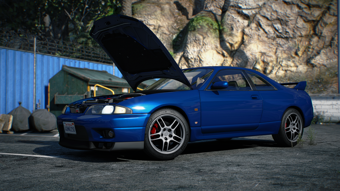 Nissan Skyline R33 GT-R + GTS-T Pack - GTA 5 & FiveM Car Mod | 200+ Tuning parts