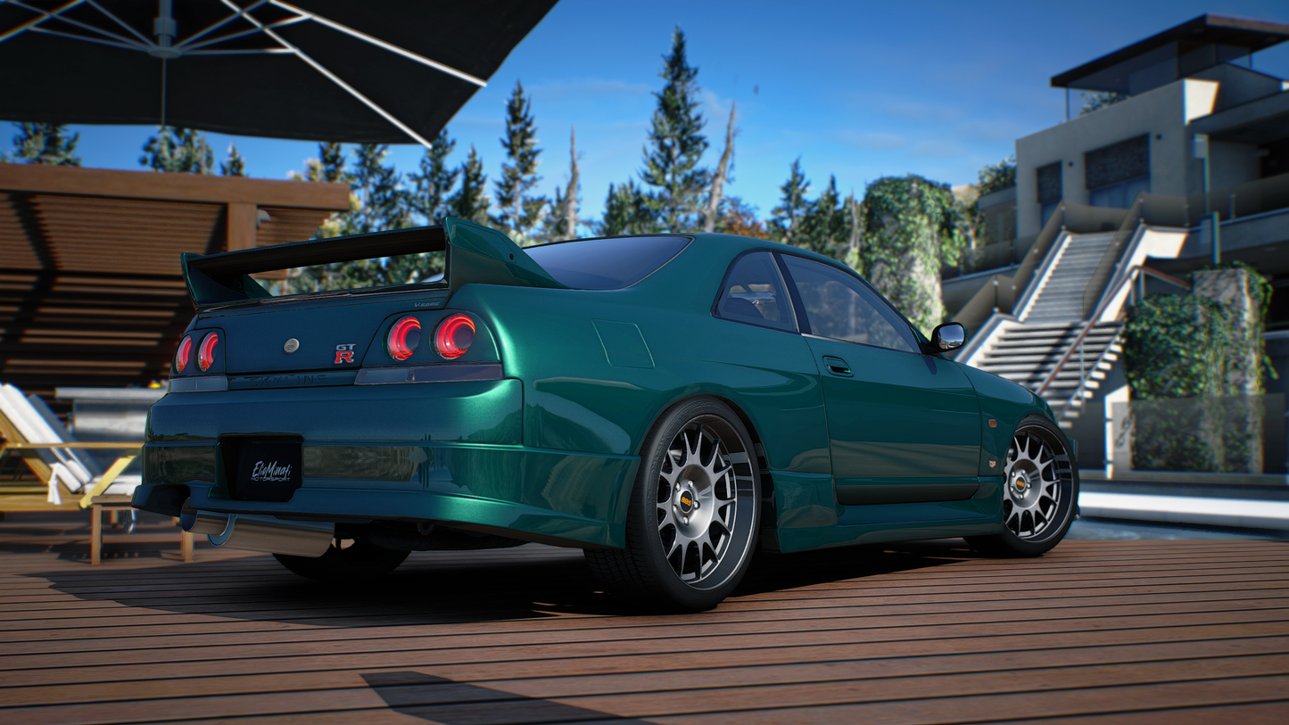 Nissan Skyline R33 GT-R + GTS-T Pack - GTA 5 & FiveM Car Mod | 200+ Tuning parts