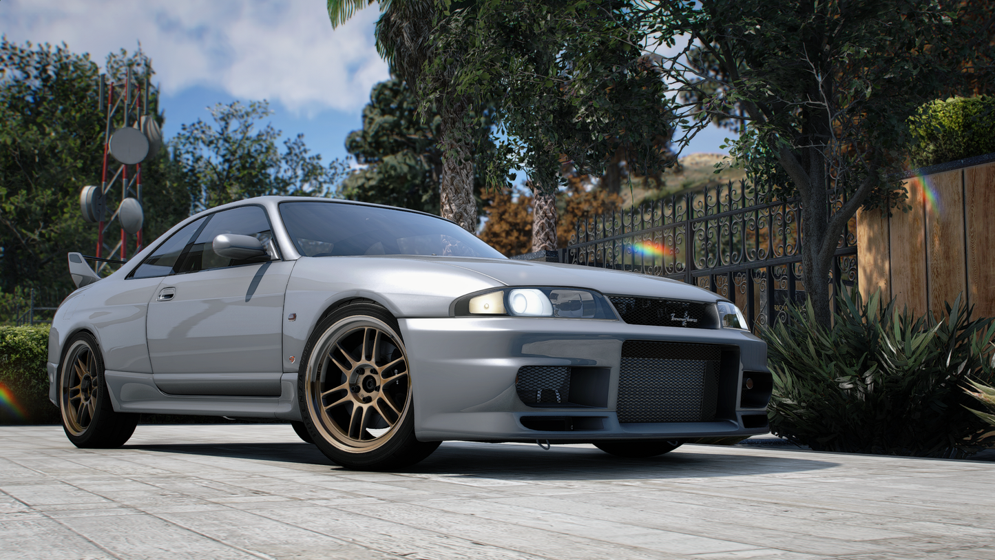 Nissan Skyline R33 GT-R + GTS-T Pack - GTA 5 & FiveM Car Mod | 200+ Tuning parts