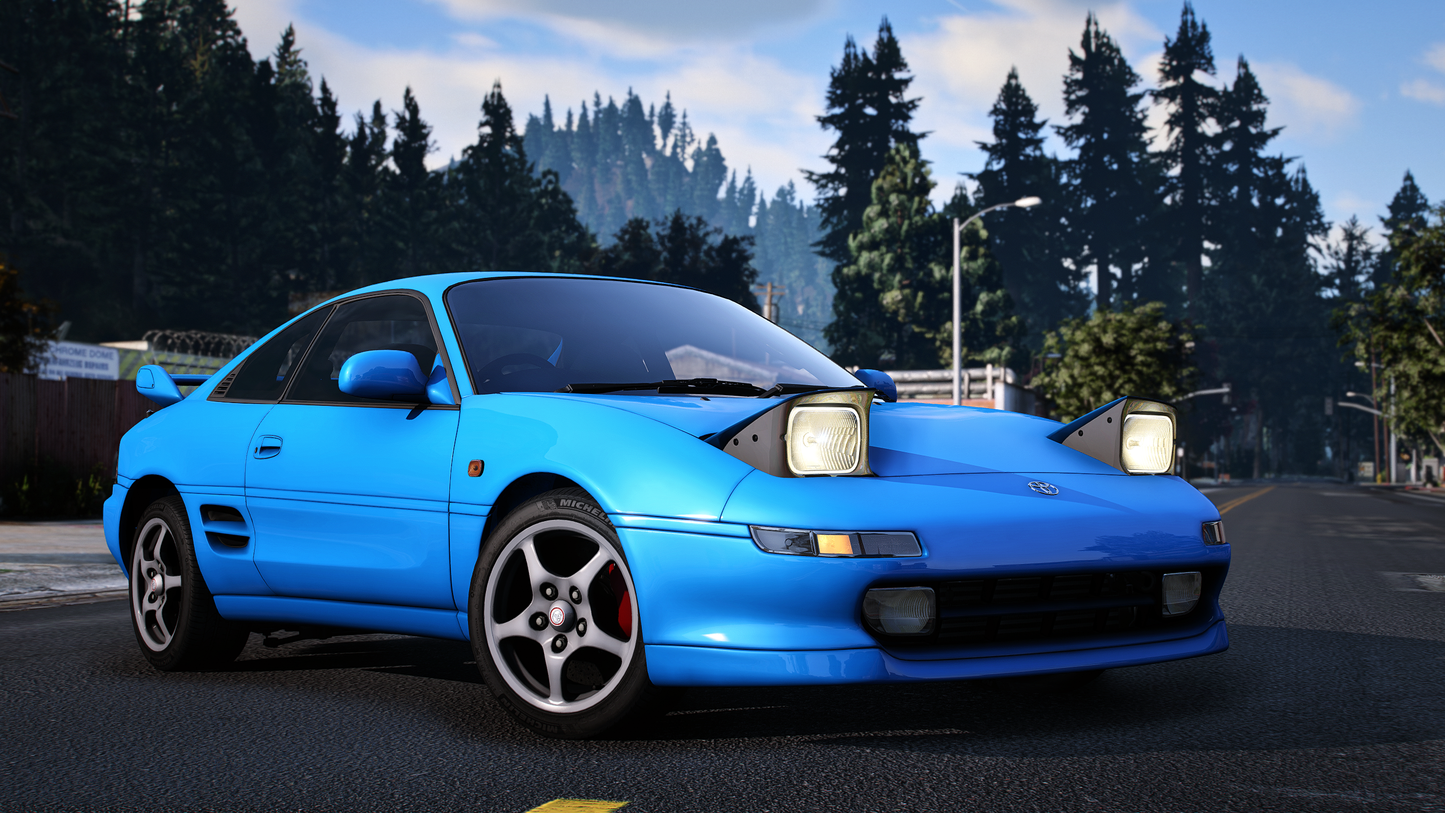 Toyota MR-2 GT-S SW20 - GTA 5 & FiveM Car Mod | 130+ Tuning parts