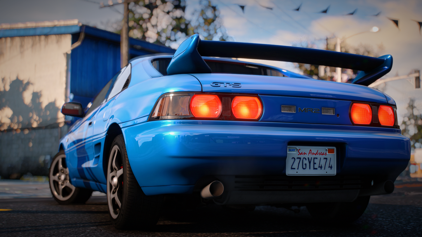 Toyota MR-2 GT-S SW20 - GTA 5 & FiveM Car Mod | 130+ Tuning parts