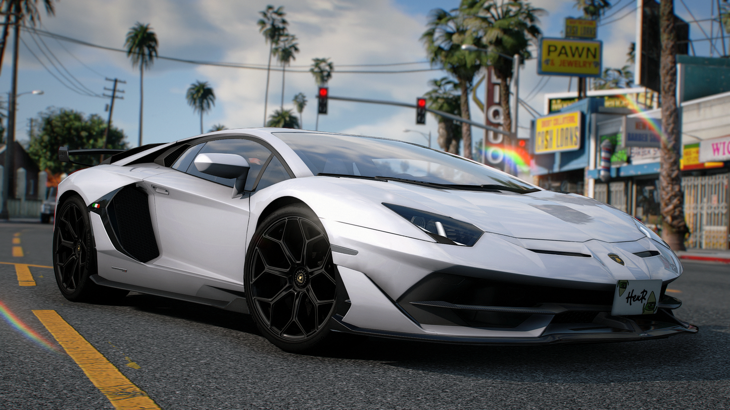 Lamborghini Aventador SVJ - GTA 5 & FiveM Car Mod | 110+ Tuning parts