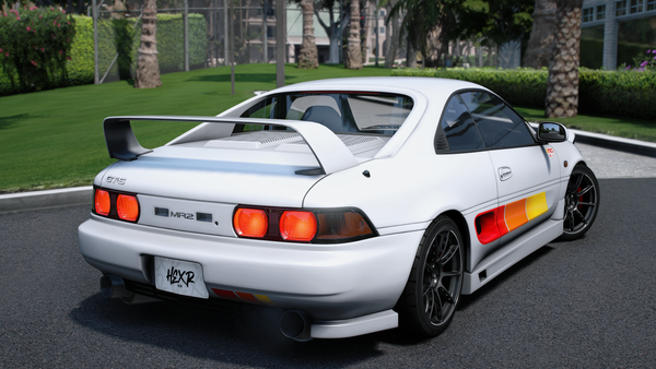 rear shot of GReddy MR2 FiveM Mod