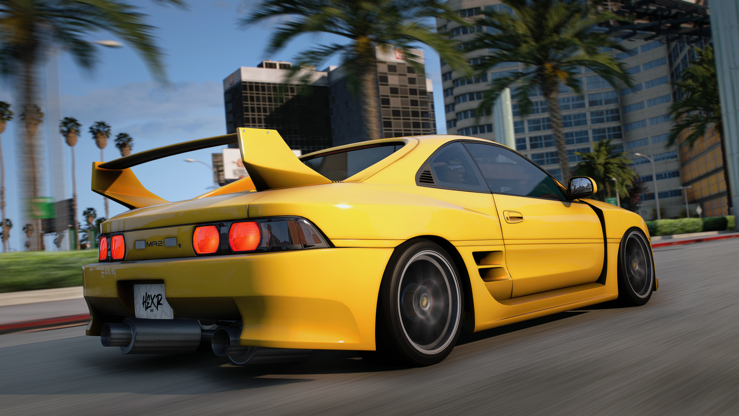 Toyota MR-2 GT-S SW20 - GTA 5 & FiveM Car Mod | 130+ Tuning parts
