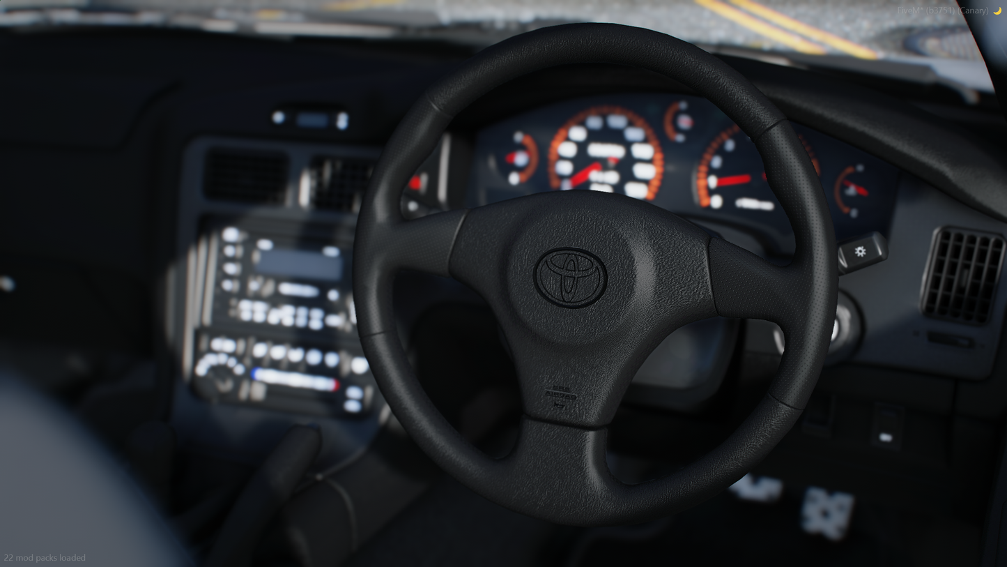 Toyota MR-2 GT-S SW20 - GTA 5 & FiveM Car Mod | 130+ Tuning parts
