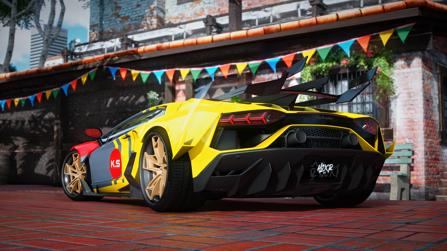 Lamborghini Aventador SVJ - GTA 5 & FiveM Car Mod | 110+ Tuning parts