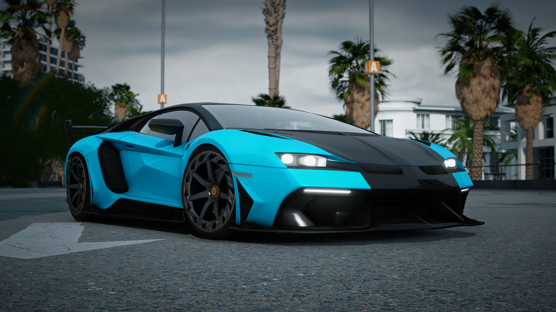 SVJ Mansory Cabrera front preview