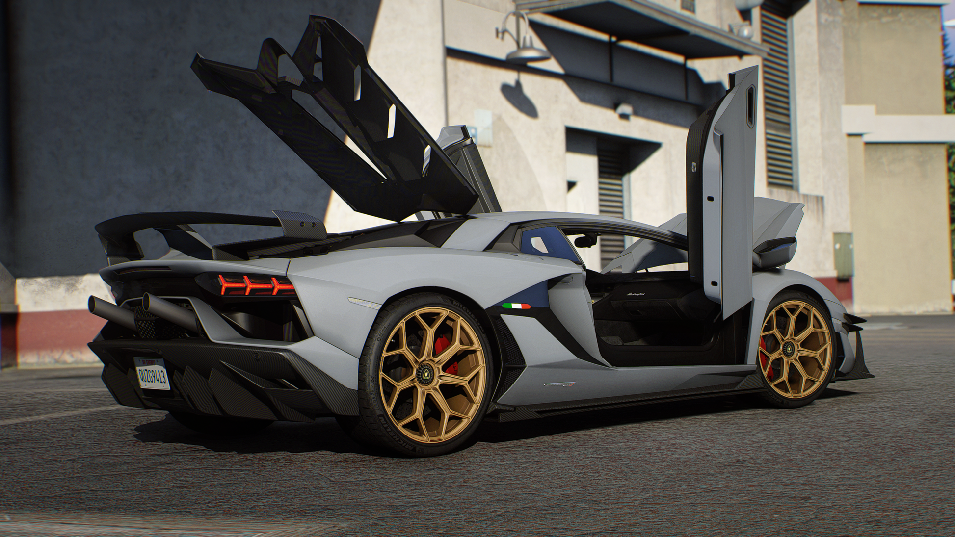 SVJ Lamborghini Rear view