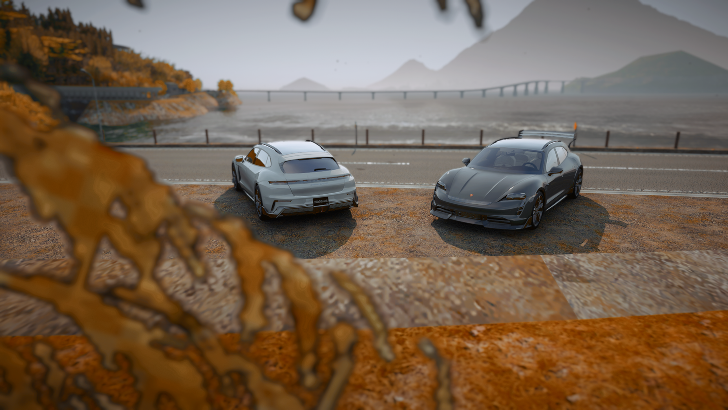 Porsche Taycan Cross Turismo Turbo S [Add-On / Tuning / Debadged / FiveM  / Template / LODS / Replace]