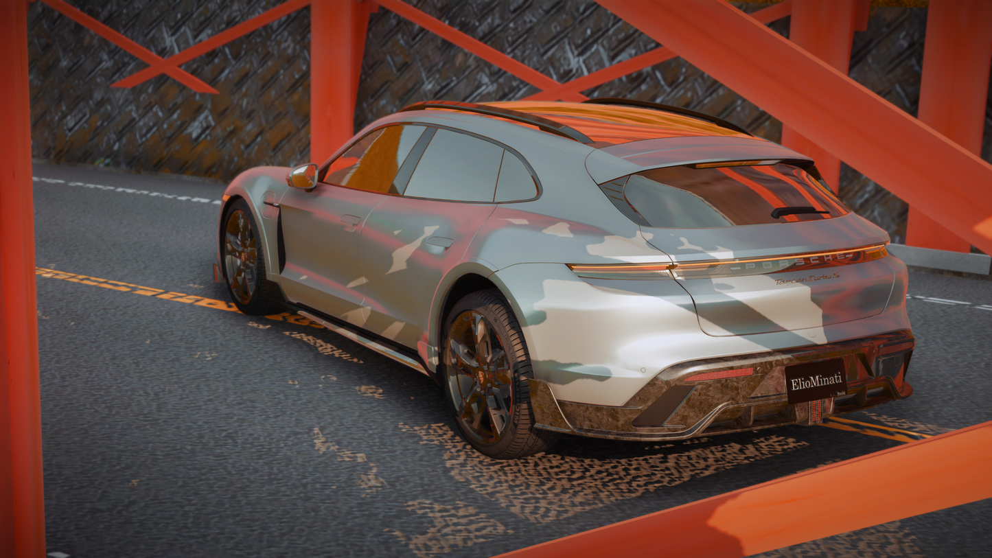 Porsche Taycan Cross Turismo Turbo S [Add-On / Tuning / Debadged / FiveM  / Template / LODS / Replace]