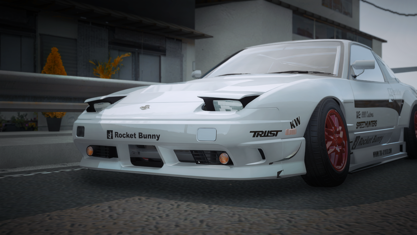 Nissan 180sx S13 [280+ Tuning / Animated Sunroof / Liveries / Add-On / LODS / Debadged / FiveM / Replace]