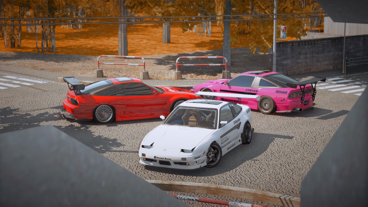 Nissan 180sx S13 [280+ Tuning / Animated Sunroof / Liveries / Add-On / LODS / Debadged / FiveM / Replace]