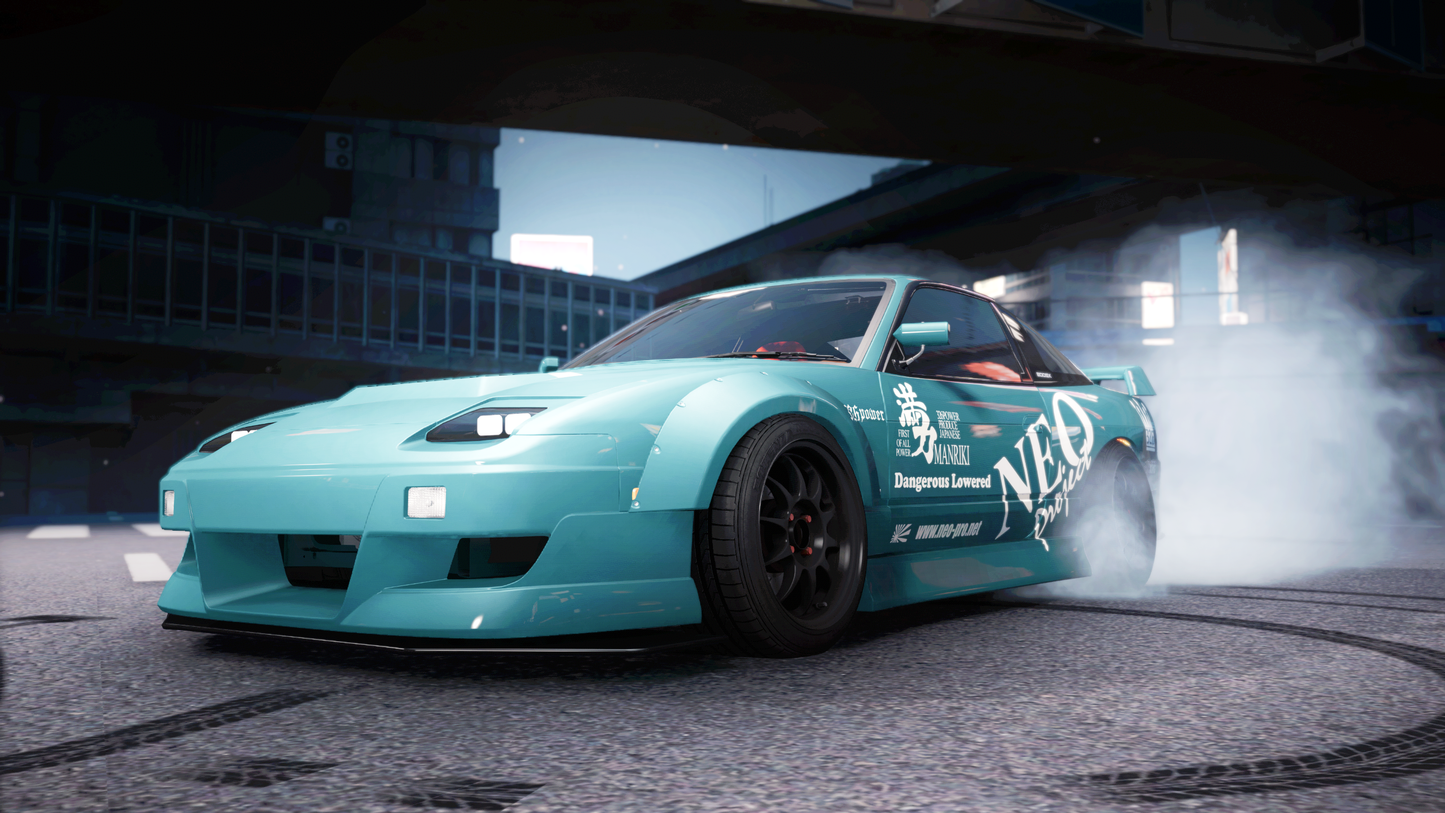 Nissan 180sx S13 [280+ Tuning / Animated Sunroof / Liveries / Add-On / LODS / Debadged / FiveM / Replace]