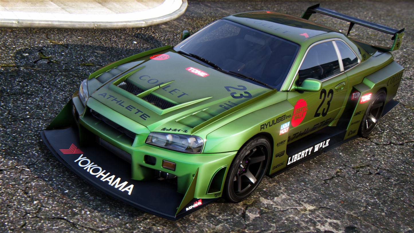Nissan Skyline GT-R + GT-T R34 Pack [360+ Tuning / 40+ Liveries / Add-On / Debadged / FiveM / LODS]
