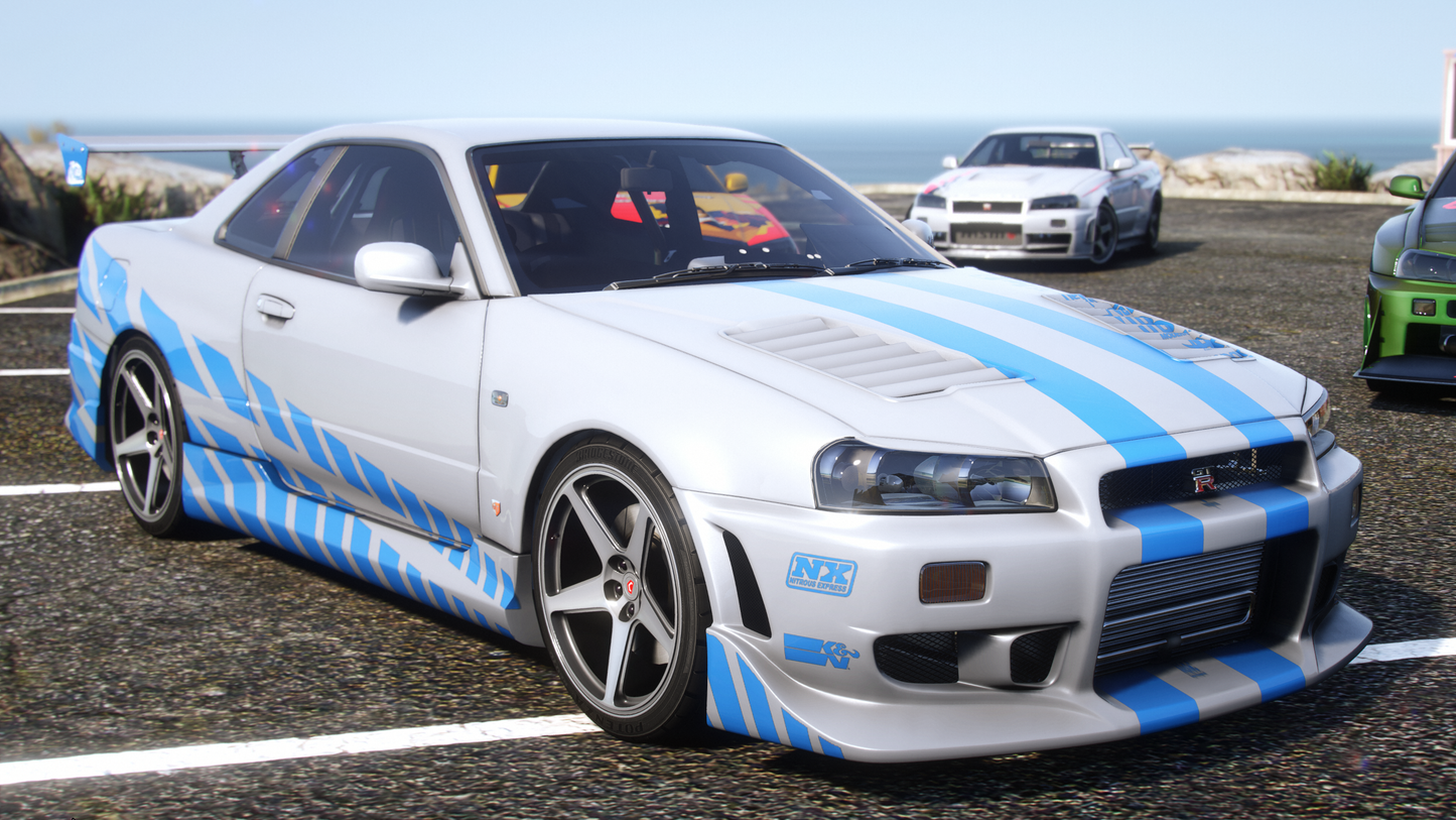 Nissan Skyline GT-R + GT-T R34 Pack [360+ Tuning / 40+ Liveries / Add-On / Debadged / FiveM / LODS]