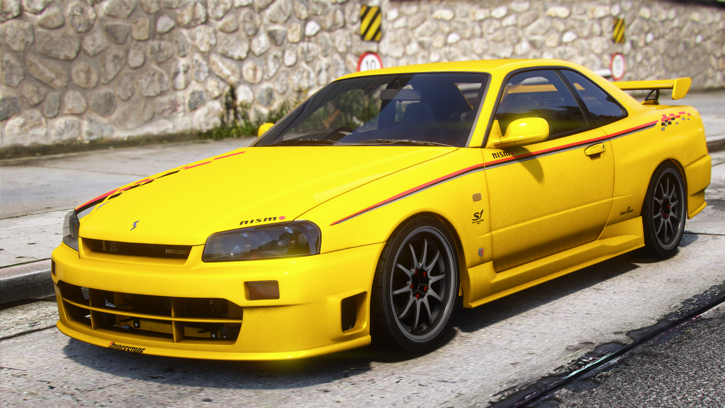 Nissan Skyline GT-R + GT-T R34 Pack [360+ Tuning / 40+ Liveries / Add-On / Debadged / FiveM / LODS]
