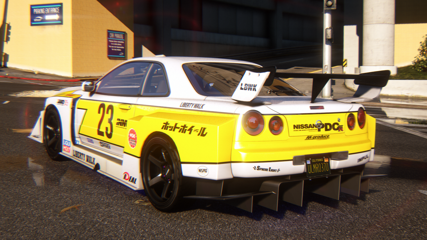 Nissan Skyline GT-R + GT-T R34 Pack [360+ Tuning / 40+ Liveries / Add-On / Debadged / FiveM / LODS]